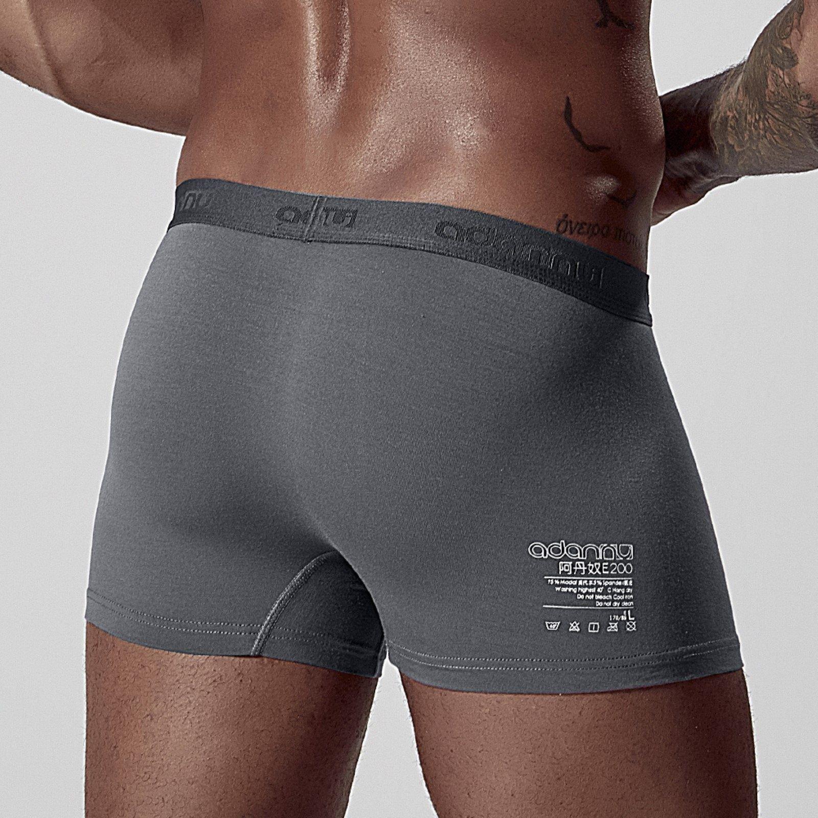Men’s Modal‑Cotton Boxer Briefs – High Waist, Comfort Fit - 3KDyn